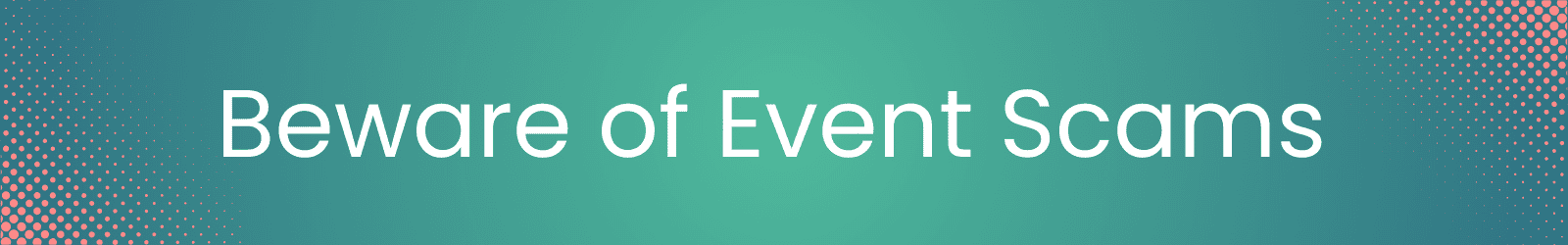 Event Scams Banner