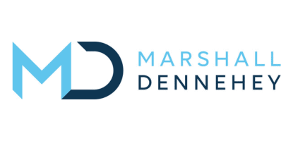 Marshall Dennehy company logo silver sponsor for the 2025 PLUS Conference