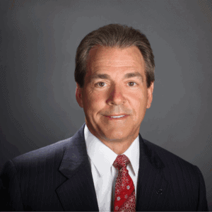 Headshot of Nick Saban for the 2025 PLUS Conference